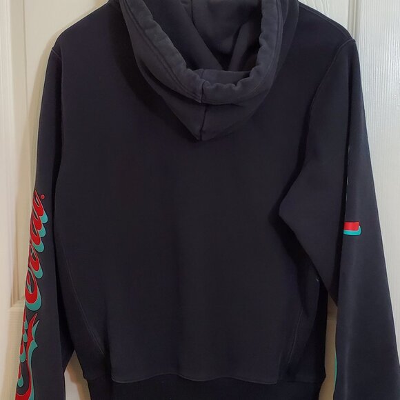 Champion Reverse Weave Black Coca Cola Hooded Pullover - Picture 4 of 4